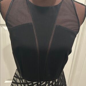 Sachin + Babi Black and Gray Midi Dress